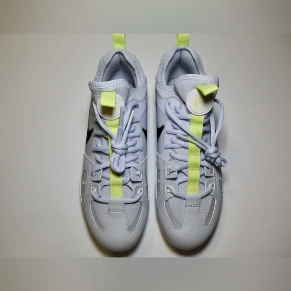 Nike Men's Huarache 9 Varsity LAX SE Football FZ3620-001 Grey White Size 7.5 - Picture 7 of 8